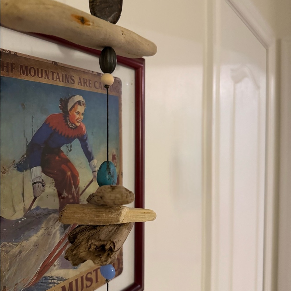 Rustic Driftwood Hanging Shelf with Air Plant - Picture 5 of 7